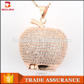 New design apple shape lighting Dubai gold pendant best friend forever pendant